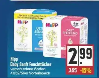 Edeka Hipp Baby Sanft Feuchttücher Angebot