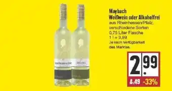 Edeka Maybach Weißwein Oder Alkoholfrei Angebot