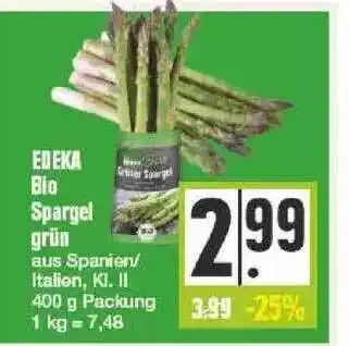 Edeka Edeka Bio Spargel Grün Angebot