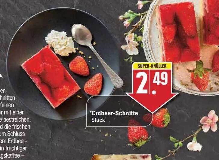 Erdbeer-schnitte Angebot bei Edeka