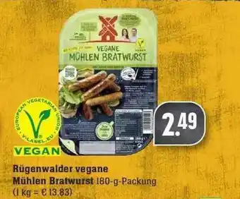 Edeka Rügenwalder Vegane Mühlen Bratwurst Angebot