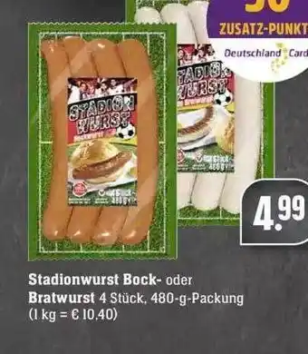 Edeka Stadionwurst Bock- Oder Bratwurst Angebot