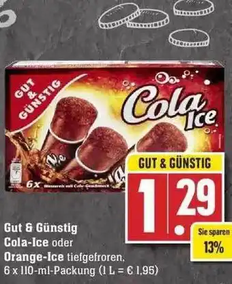 Edeka Gut & Günstig Cola-ice Oder Orange-ice Angebot