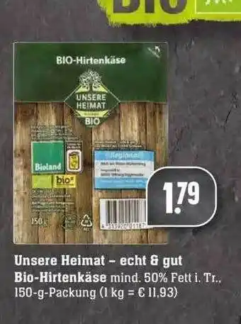 Edeka Unsere Heimat Bio-hirtenkäse Angebot