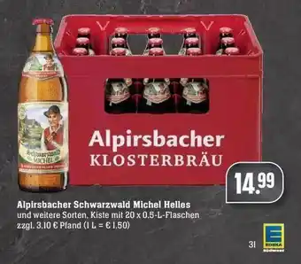 Edeka Alpirsbacher Schwarzwald Michel Helles Angebot