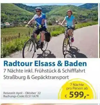 Edeka Radtour Elsass & Baden Angebot