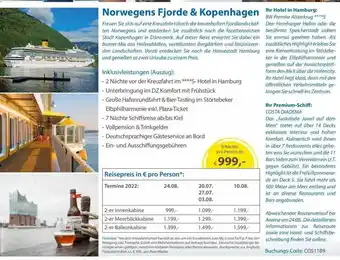 Edeka Norwegens Fjorde & Kopenhagen Angebot