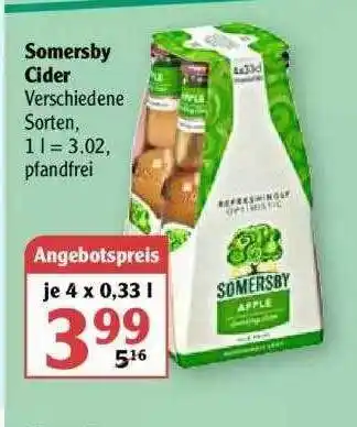 Globus Somersby Cider Angebot