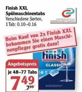 Globus Finish XXL Spülmaschinentabs Angebot