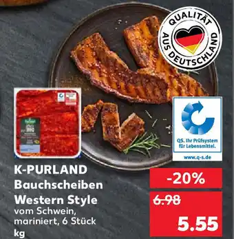 Kaufland K-Purland Bauchscheiben Western Style Angebot