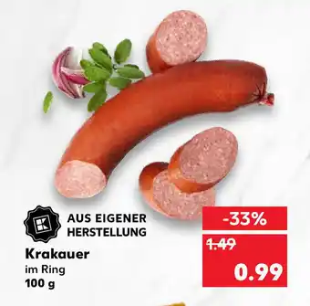 Kaufland Krakauer 100g Angebot