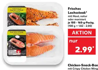 Kaufland Frisches Lachssteak 150-165g Angebot