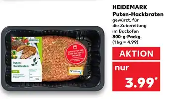 Kaufland Heidemark Puten Hackbraten 800g Angebot