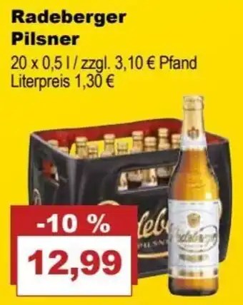 Bilgro Radeberger Pilsner 20x0,5L Angebot