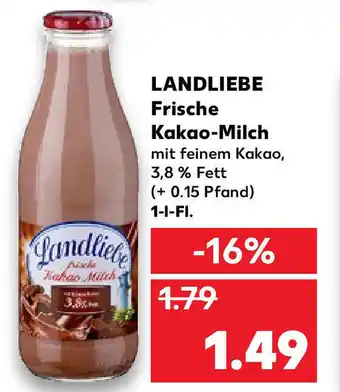 Kaufland Landliebe Frische Kakao Milch 1L Angebot