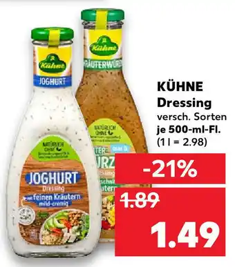 Kaufland Kühne Dressing 500ml Angebot