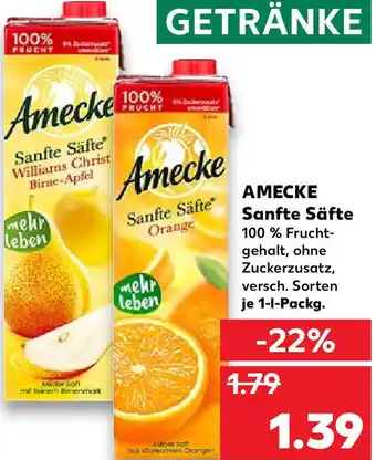 Kaufland Amecke Sanfte Säfte 1L Angebot