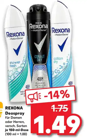 Kaufland Rexona Deospray 150ml Angebot