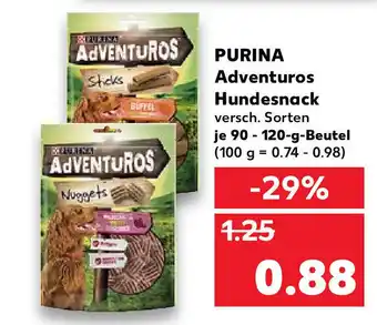 Kaufland Purina Adventuros Hundesnack 90-120g Beutel Angebot