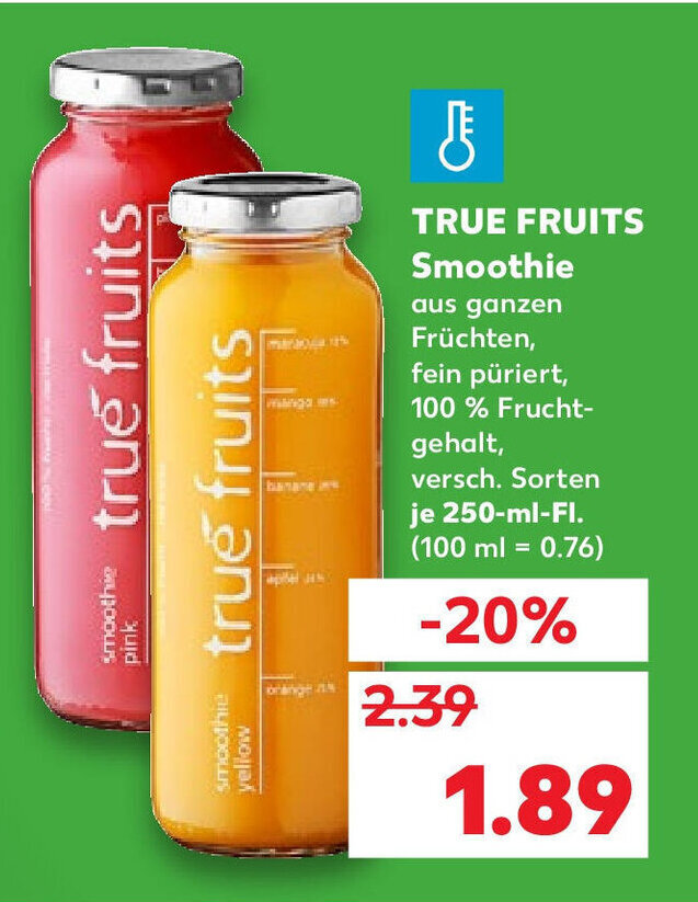 True Fruits Smoothies 250ml Angebot bei Kaufland