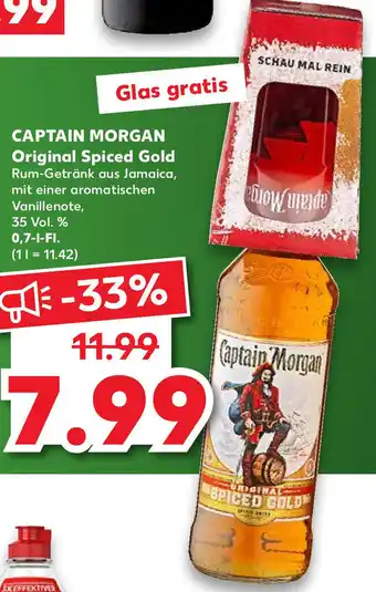 Kaufland Captain Morgan Original Spiced Gold 0,7L Angebot