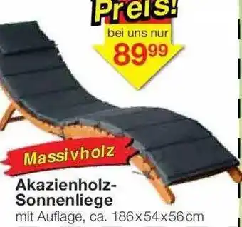 Jawoll Akazienholz-sonnenliege Angebot