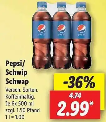 Lidl Pepsi Oder Schwip Schwap Angebot