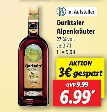 Lidl Gurktaler Alpenkräuter Angebot