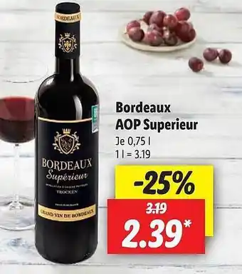 Lidl Bordeaux Aop Superieur Angebot