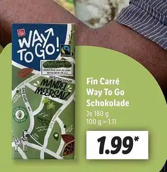 Lidl Fin Carré Way To Go Schokolade Angebot