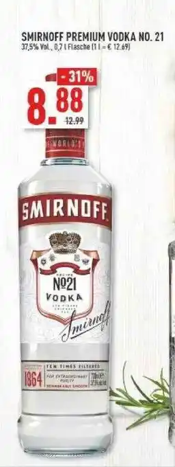 Marktkauf Smirnoff Premium Vodka No. 21 Angebot