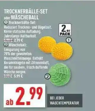 Marktkauf Trocknerbälle-set Oder Wäscheball Angebot