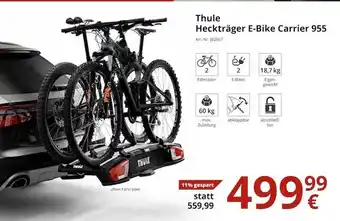 A.T.U. Thule Heckträger E-bike Carrier 955 Angebot