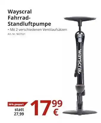 A.T.U. Wayscral Fahrrad-standluftpumpe Angebot