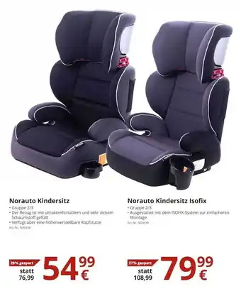 A.T.U. Norauto Kindersitz Norauto Kindersitz Isofix Angebot