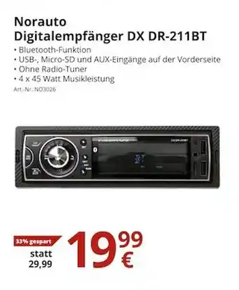 A.T.U. Norauto Digitalempfänger Dx Dr-211bt Angebot