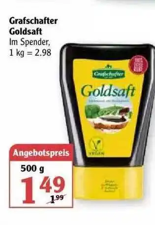 Globus Grafshafter Goldsaft Angebot