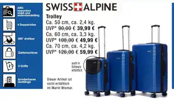 Marktkauf SWISS+ALPINE Trolley ca. 50 cm, ca. 2,4 kg Angebot