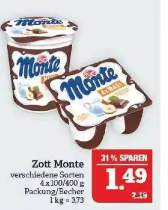 Marktkauf Zott Monte Angebot