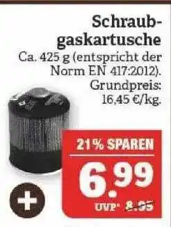 Marktkauf Schraub Gaskartusche Angebot