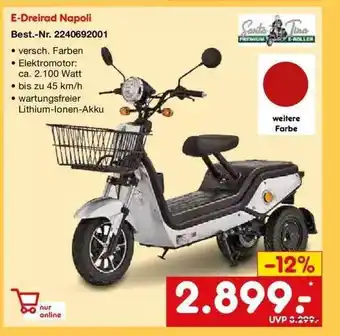 Netto Marken-Discount Sarta Tina E-dreirad Napoli Angebot