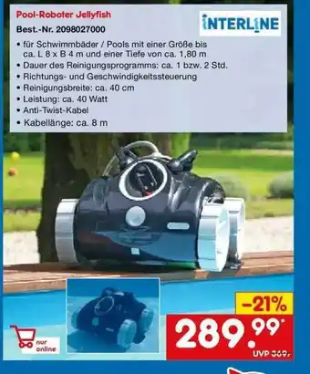 Netto Marken-Discount Interline Pool-roboter Jellyfish Angebot