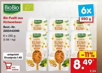 Netto Marken-Discount Biobio Bio-fusilli Aus Kichererbsen Angebot