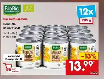 Netto Marken-Discount Biobio Bio Gemüsemais Angebot