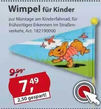 Sonderpreis Baumarkt Wimpel Für Kinder Angebot