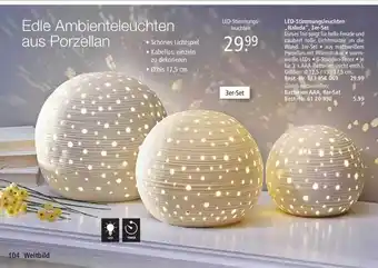 Weltbild Led-stimmungsleuchten „nalada“, 3er-set Angebot