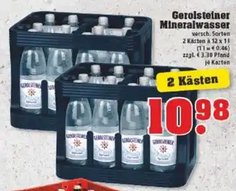 trinkgut Gerolsteiner Mineralwasser 2*12*1L Angebot