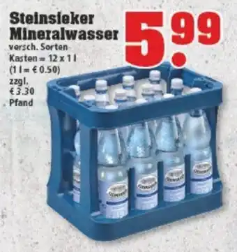 trinkgut Steinsieker Mineralwasser 12*1L Angebot