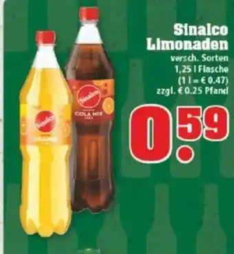 trinkgut Sinalco Limonaden 1.25 Angebot