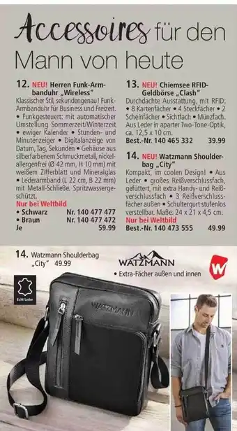 Weltbild Watzmann Shoulderbag „city” Angebot